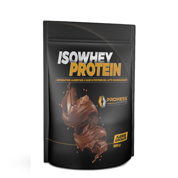Isowhey Protein è un integratore alimentare proteico energetico a base di proteine del latte concentrate e proteine del siero del latto isolate ( Volactive Ultrawhey XP instant).