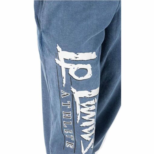 pantalone stone wash mesh royal